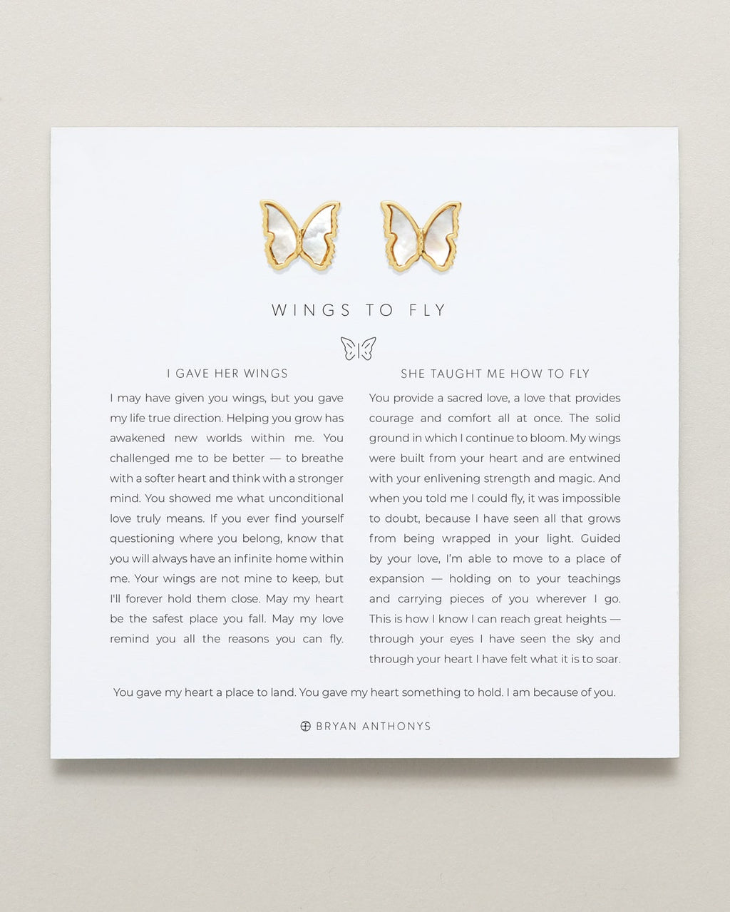 Wings to Fly Stud Earrings