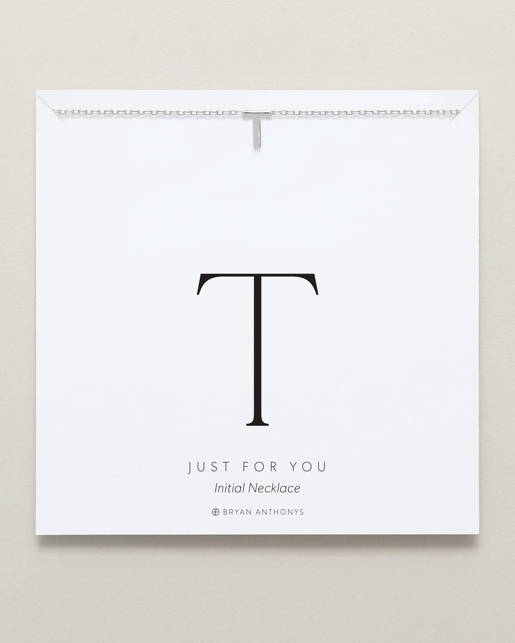 Just For You Initial Necklace — T