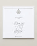 Birthstone Pendant Necklace — Citrine