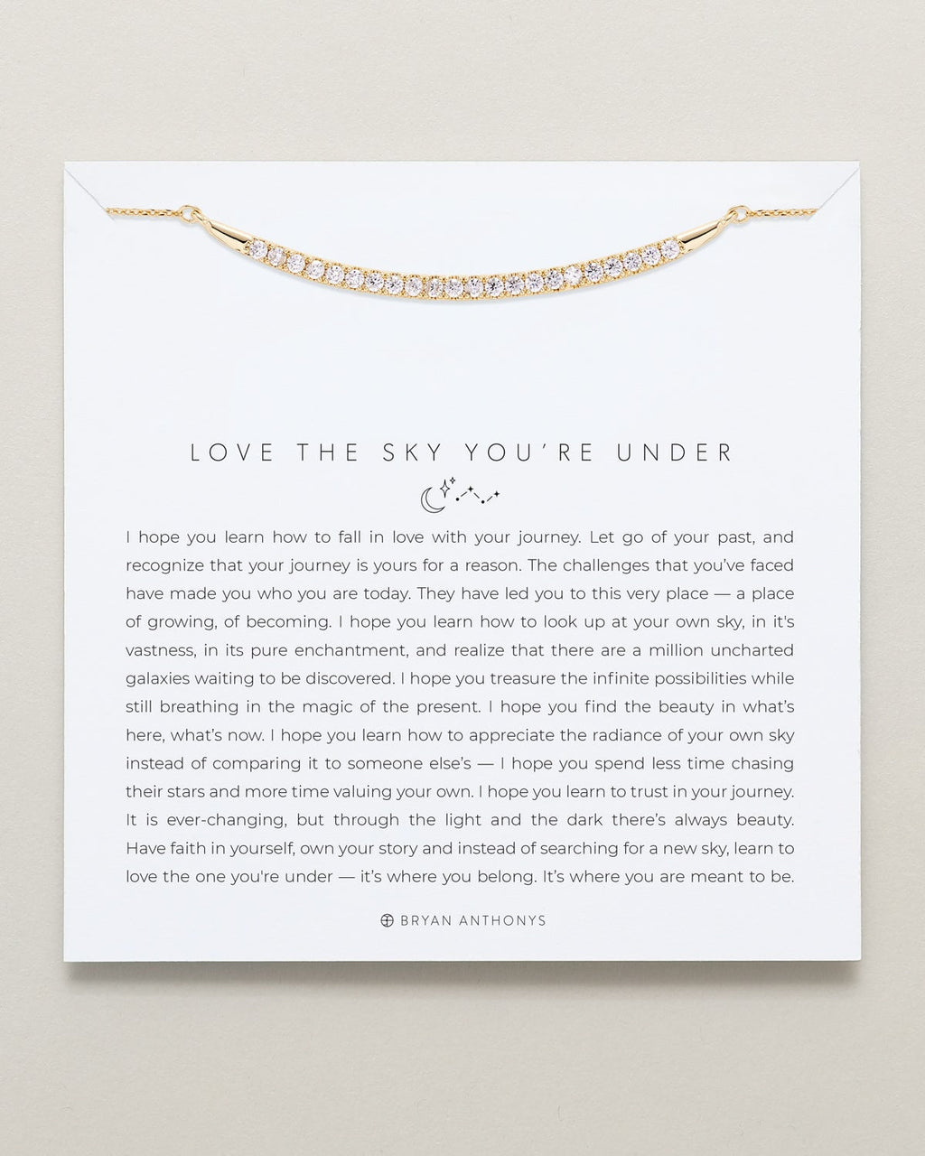 Love The Sky You're Under Pave Necklace