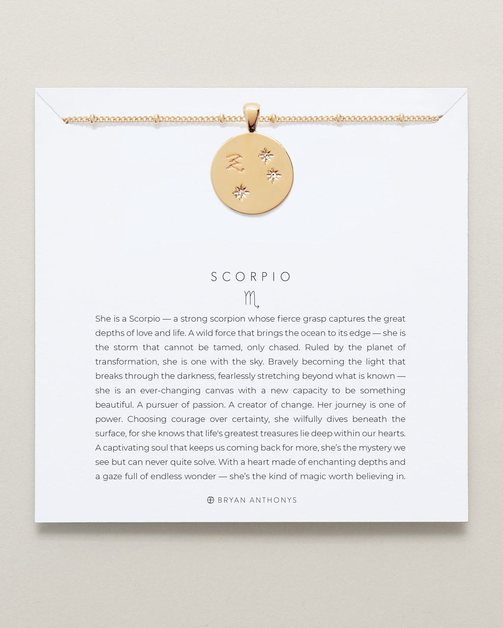 Scorpio — Zodiac Necklace