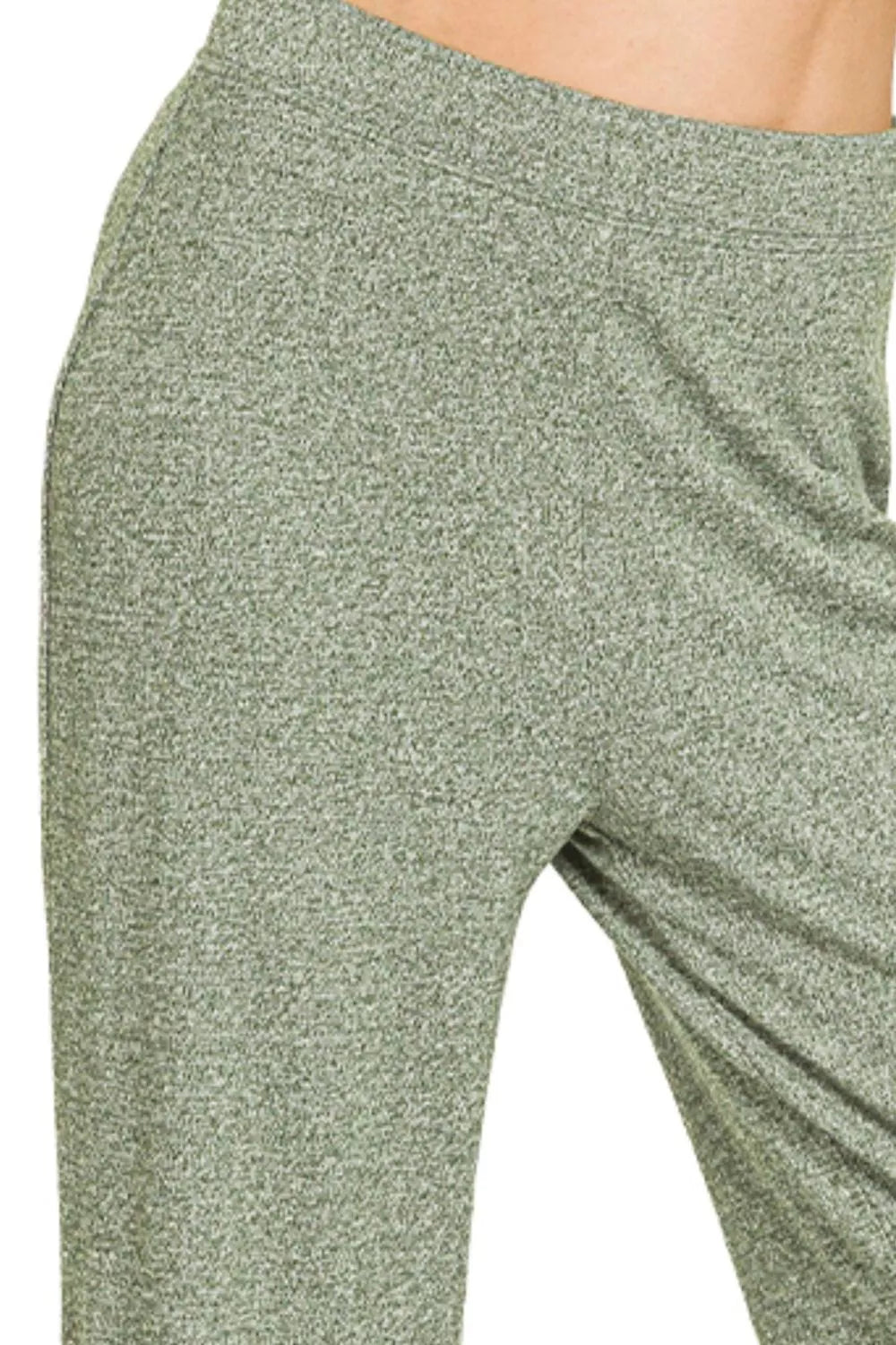 Soft Elastic Waisted Flare Pants