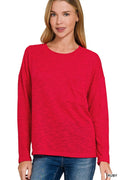 Slub Hacci Long Sleeve T-Shirt