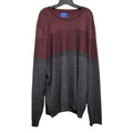 Apt 9 Mens XXL Acrylic Merino Wool Long Sleeve Color Blocked Knit Sweater