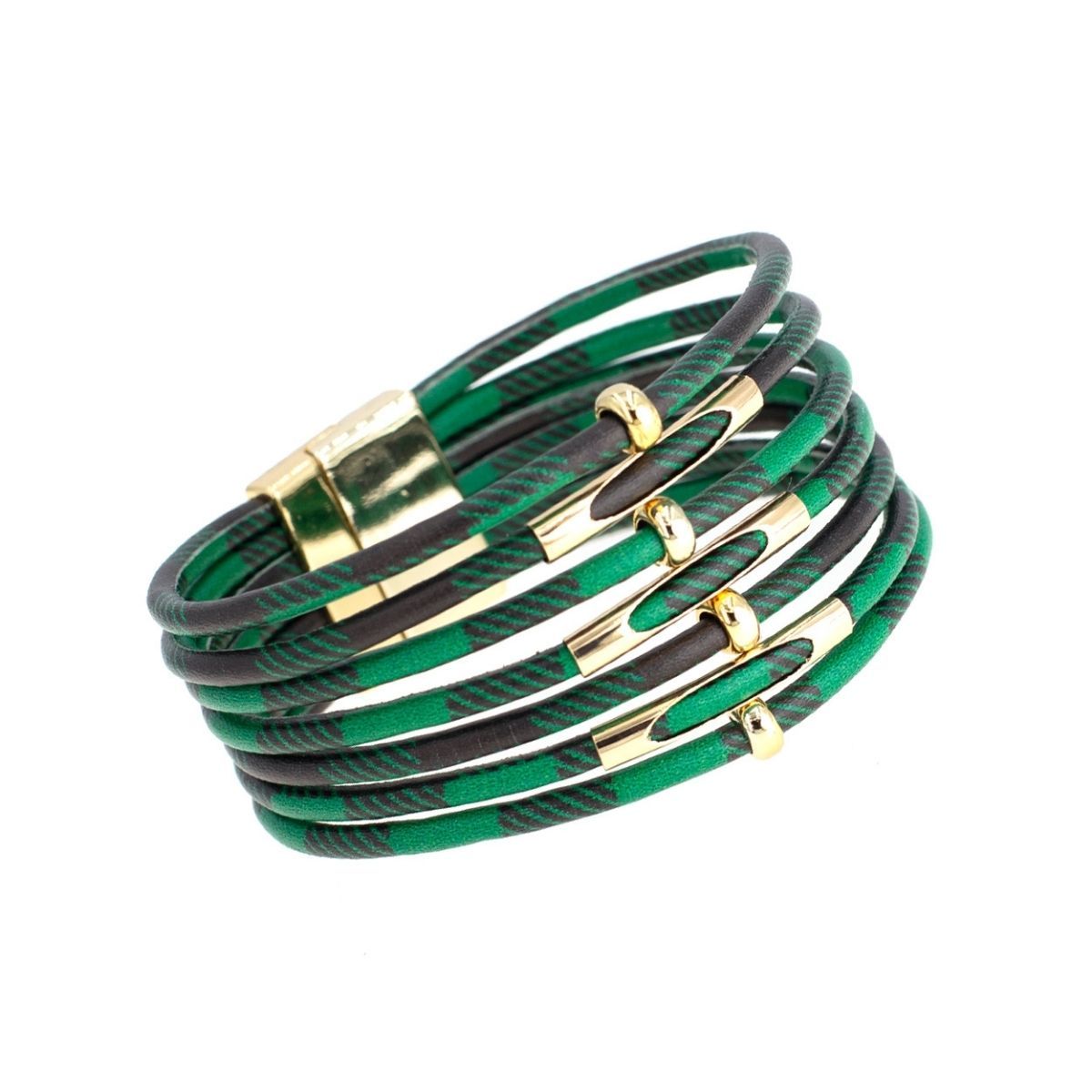 Magnetic Bracelet Stylish Green Buffalo Accessory