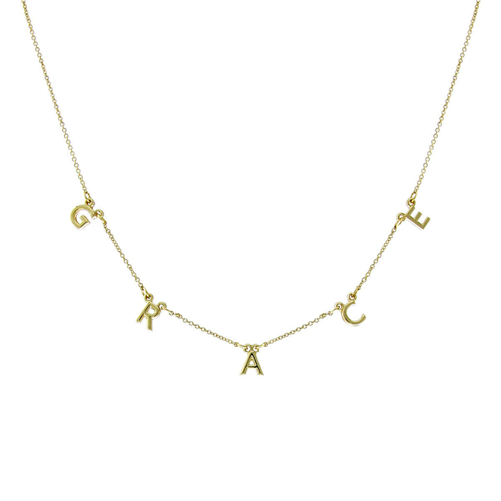 Station Necklace Grace Gold Stylish Statement Jewelry Accessory