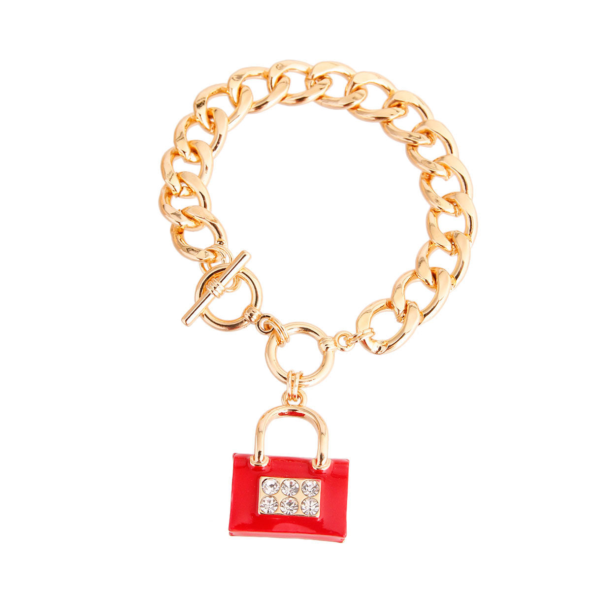 Handbag Bracelet Red Stylish Fashion Accessory