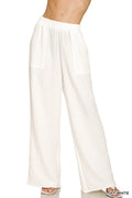 Double Gauze Elastic Band Pants