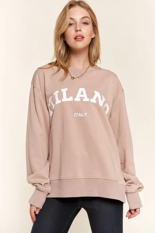 Washed Milano Pullover Sweatshirt