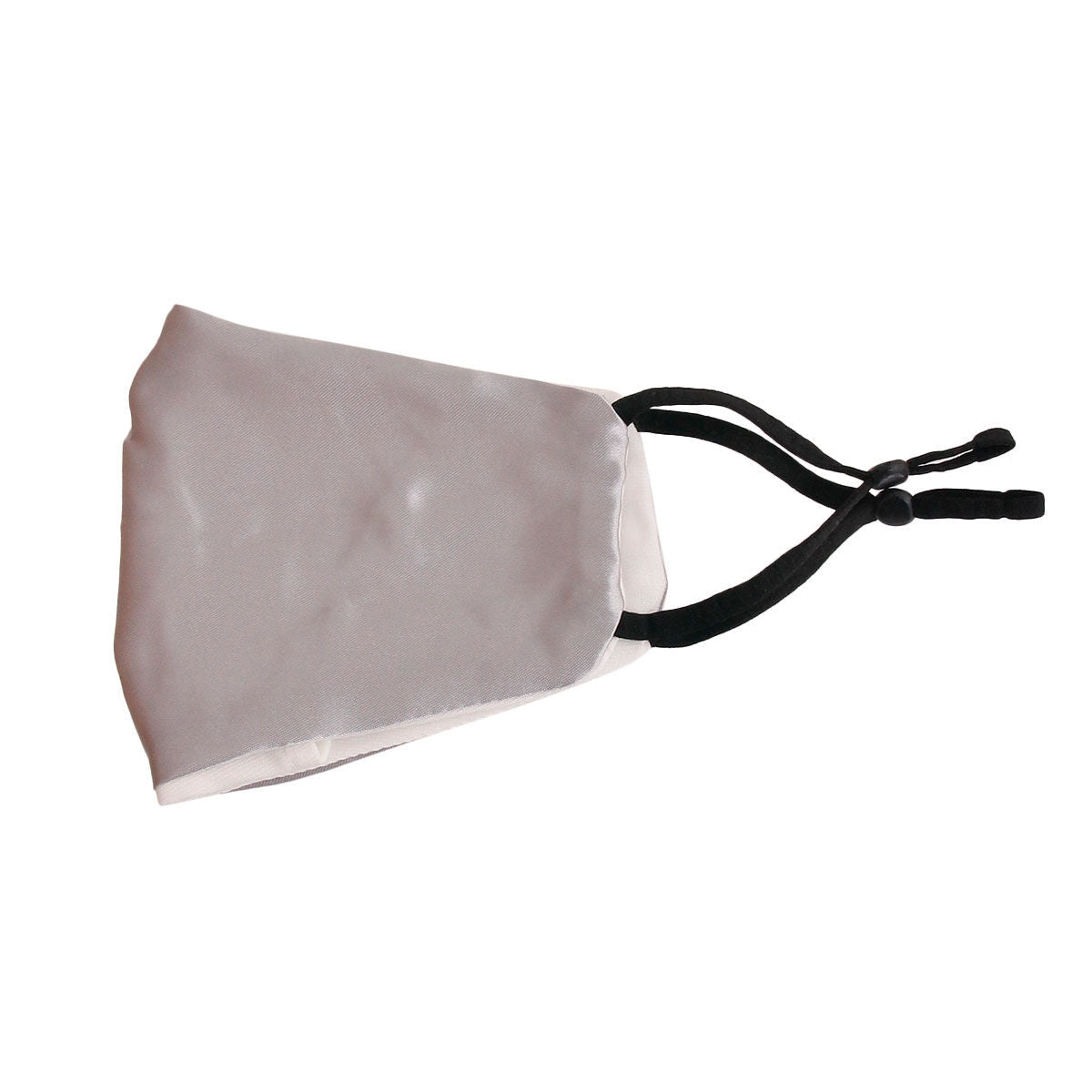 Fashion Face Mask Silver Metallic Satin Stylish Chic Accessory
