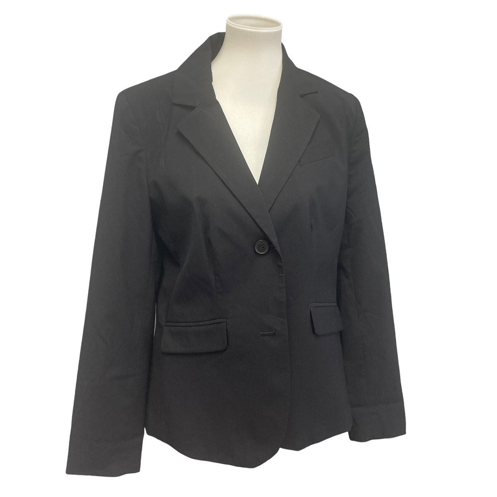 Attention Womens Size 12 Long Sleeve Button Up Lined Faux Pockets Career Jacket