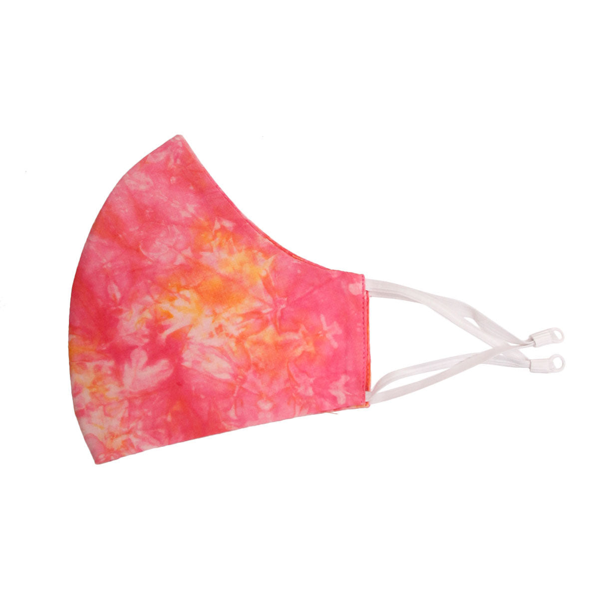 Fashion Face Mask Tie Dye Pink Yellow Trendy Casual Accessory