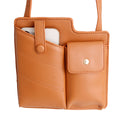 Mobile Phone Crossbody Bag Camel Stylish Casual Accessory