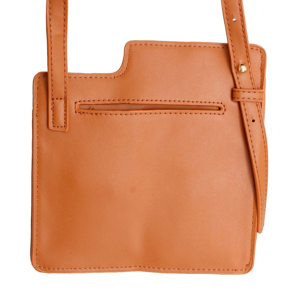 Mobile Phone Crossbody Bag Camel Stylish Casual Accessory
