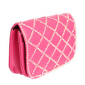 Quilted Belt Bag Fuchsia Stylish Fashion Accessory