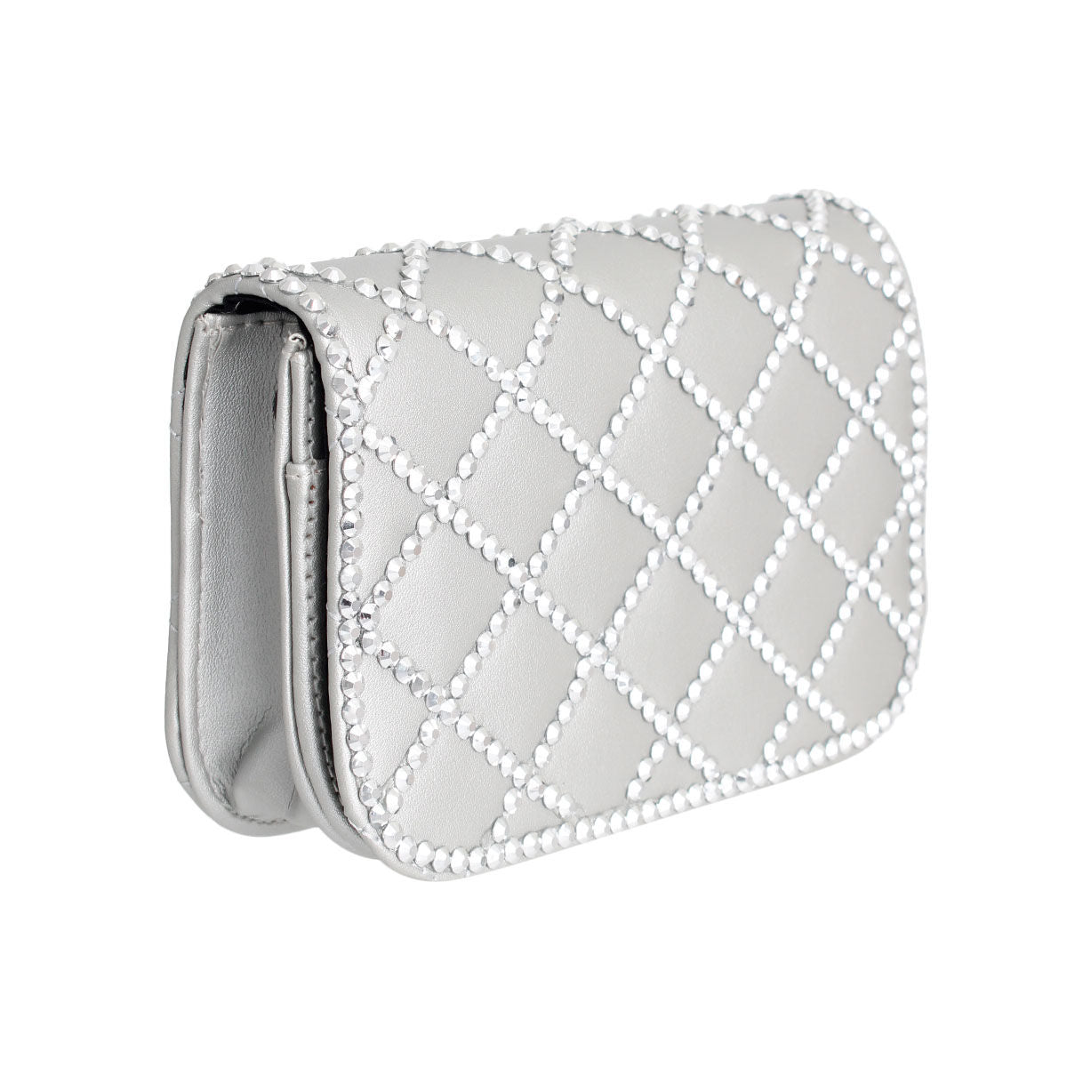 Quilted Silver Belt Bag Stylish Fashion Accessory