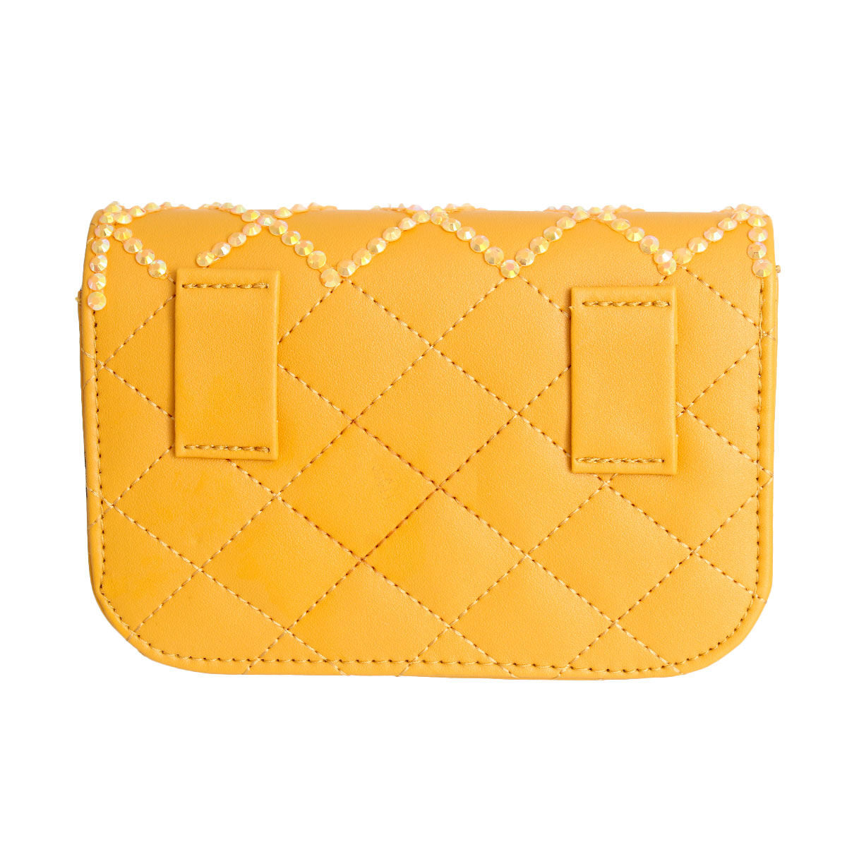 Quilted Belt Bag Yellow Stylish Casual Fashion Accessory