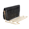 Fashion Belt Bag Black Croc Stylish Casual Accessory