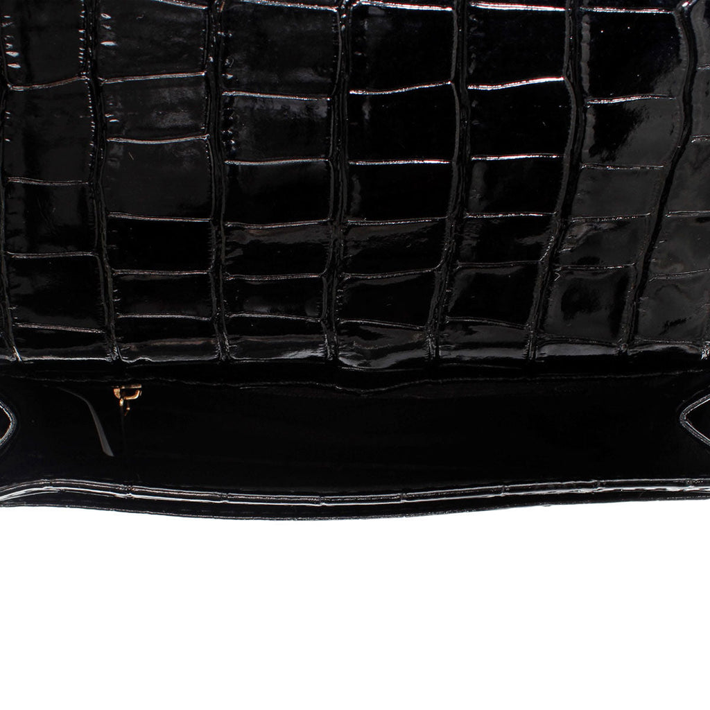 Fashion Belt Bag Black Croc Stylish Casual Accessory