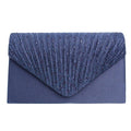 Women’s Navy Ruched Clutch Bag Stylish Fashion Handbag