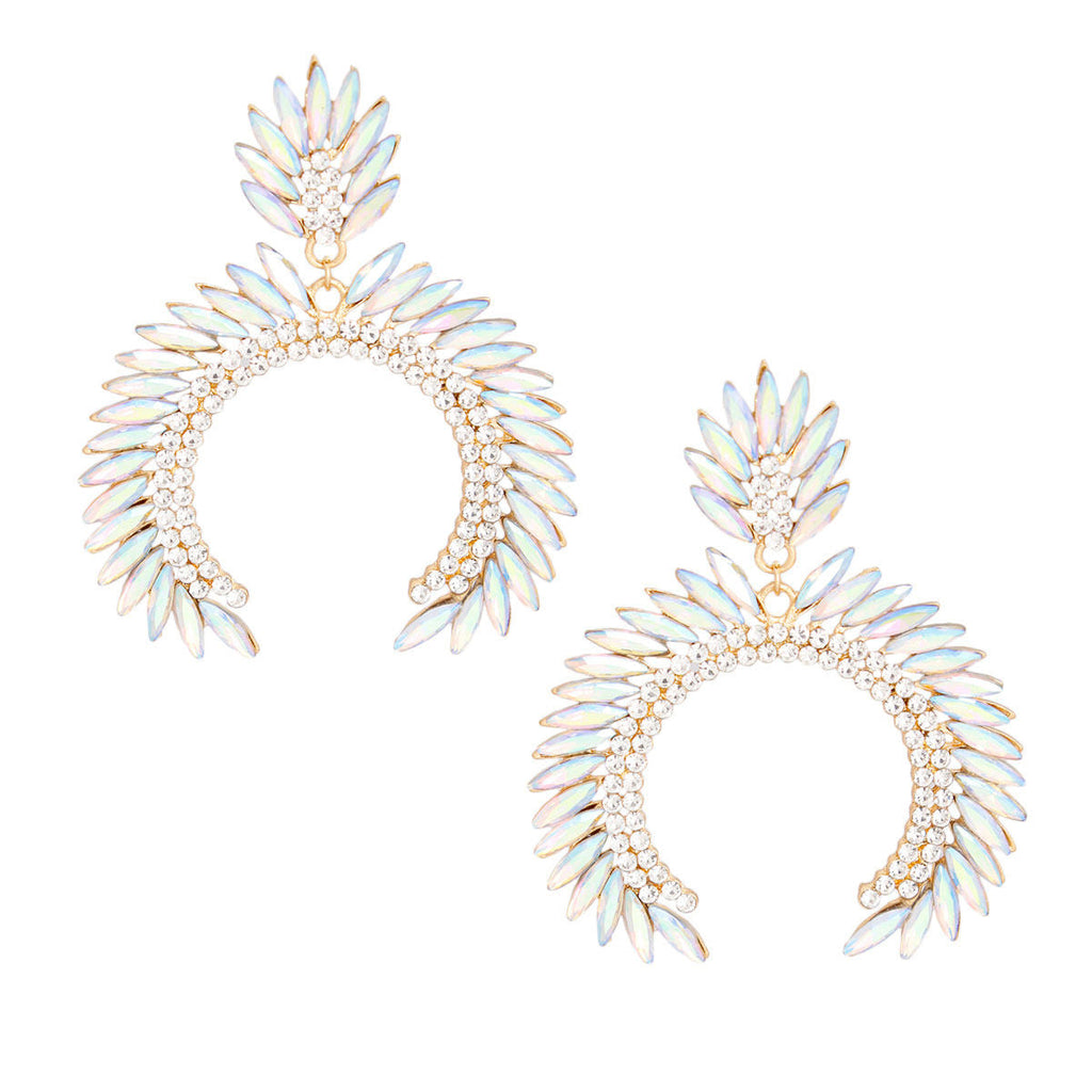 Statement Drop Arch Earrings Large for Women Trendy Stylish