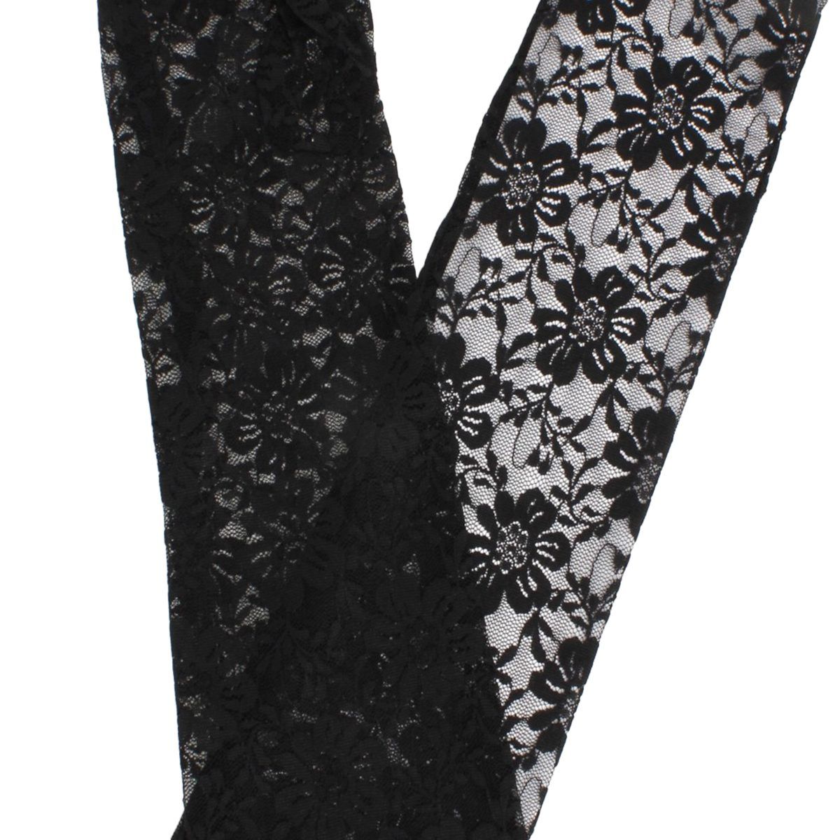 Women’s Long Black Lace Formal Gloves Elegant Chic Accessory