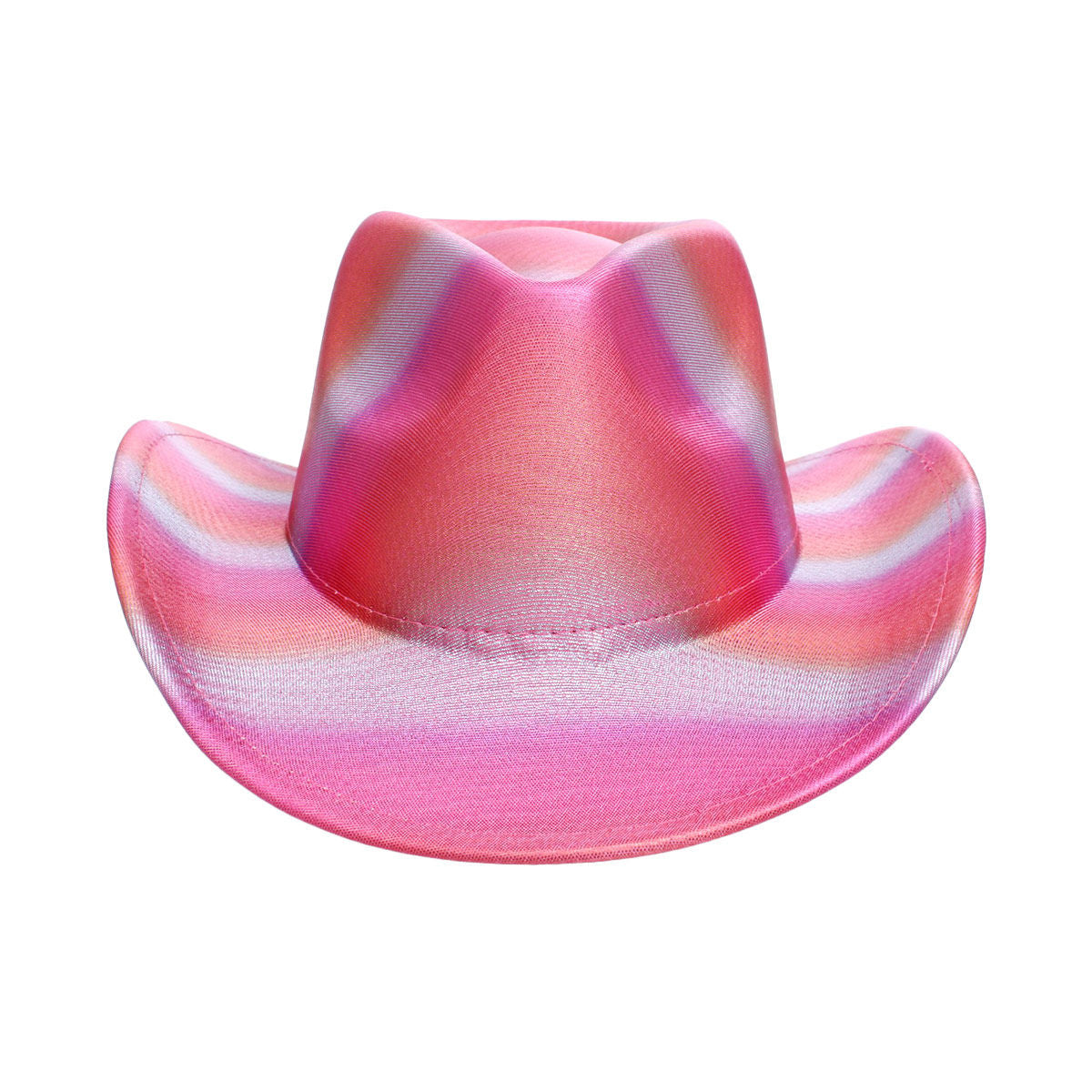Fashion Cowboy Hat Iridescent Fuchsia Stylish Statement Accessory