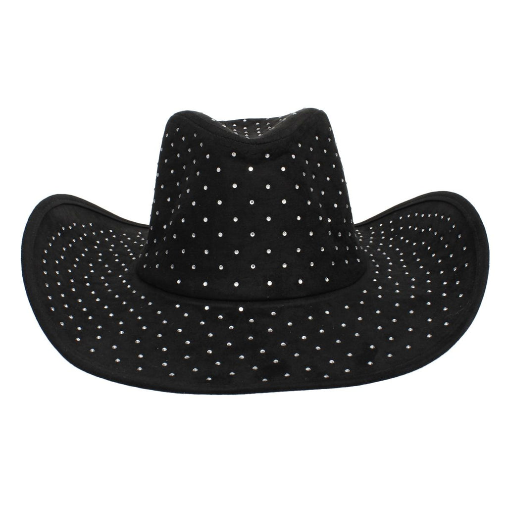 Cowboy Hat Black Rhinestone Stylish Cowgirl Fashion Accessory