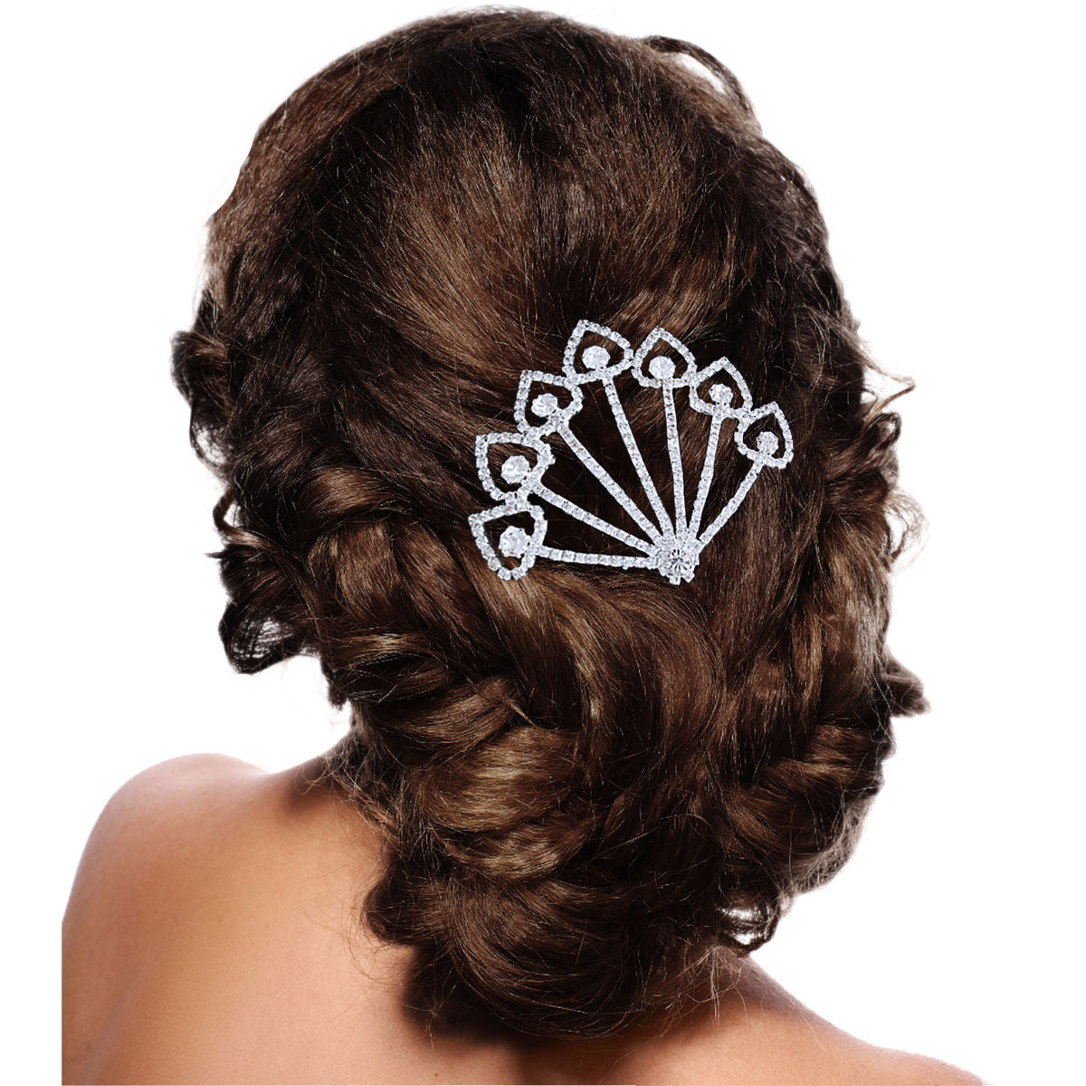Rhinestone Hair Comb Stylish Elegant Accessory