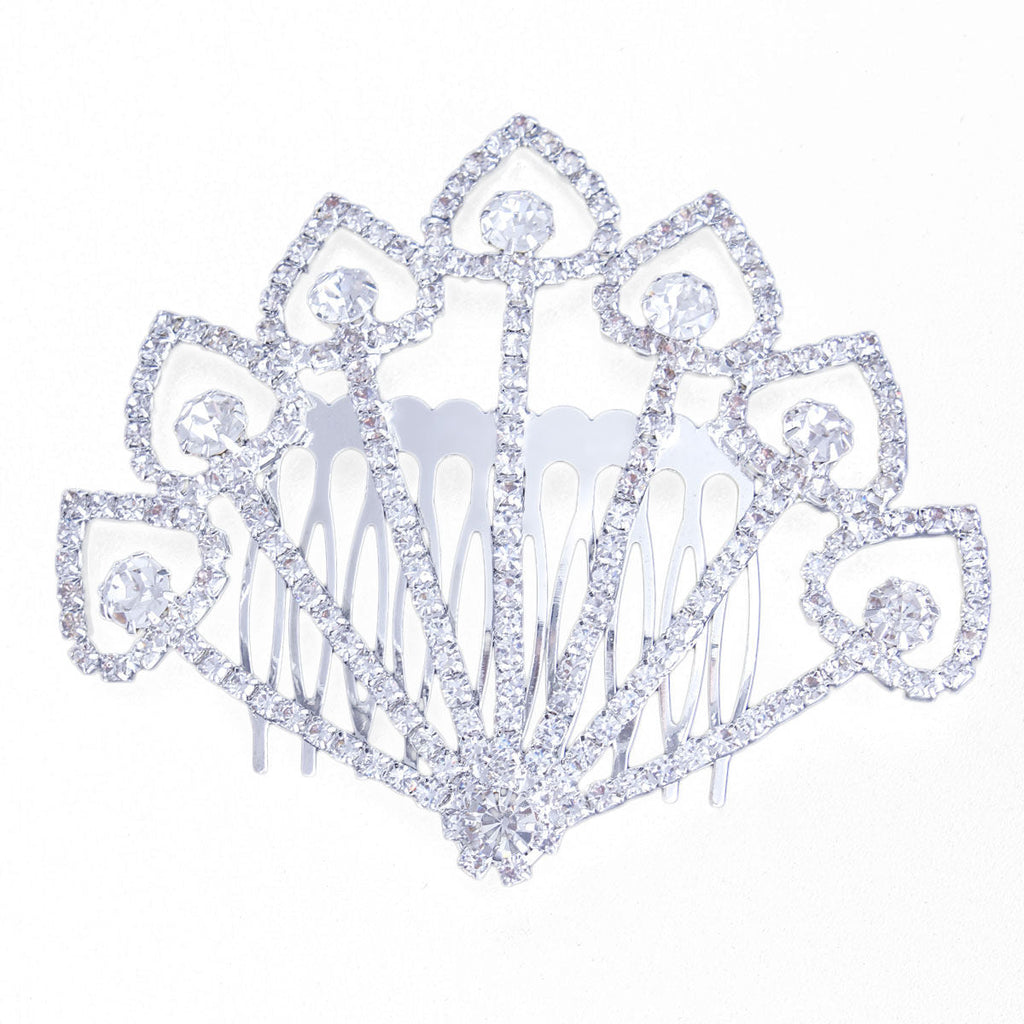 Rhinestone Hair Comb Stylish Elegant Accessory