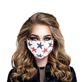 Fashion Face Mask White with Starfish Print Stylish Accessory