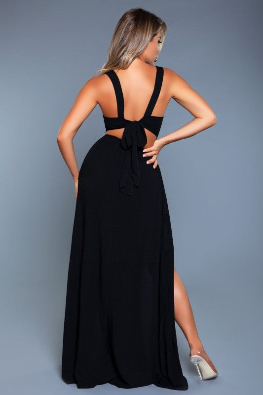 High Thigh Maxi Dress