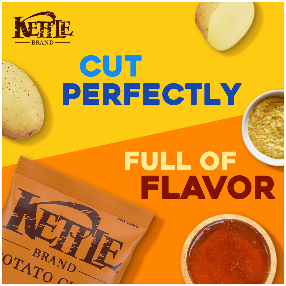 Kettle Chips Honey Dijon Potato Chips (15x5 Oz)