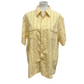 Axist Mens XL 100% Cottton Plaid Short Sleeve Button Down Shirt w Front Pockets