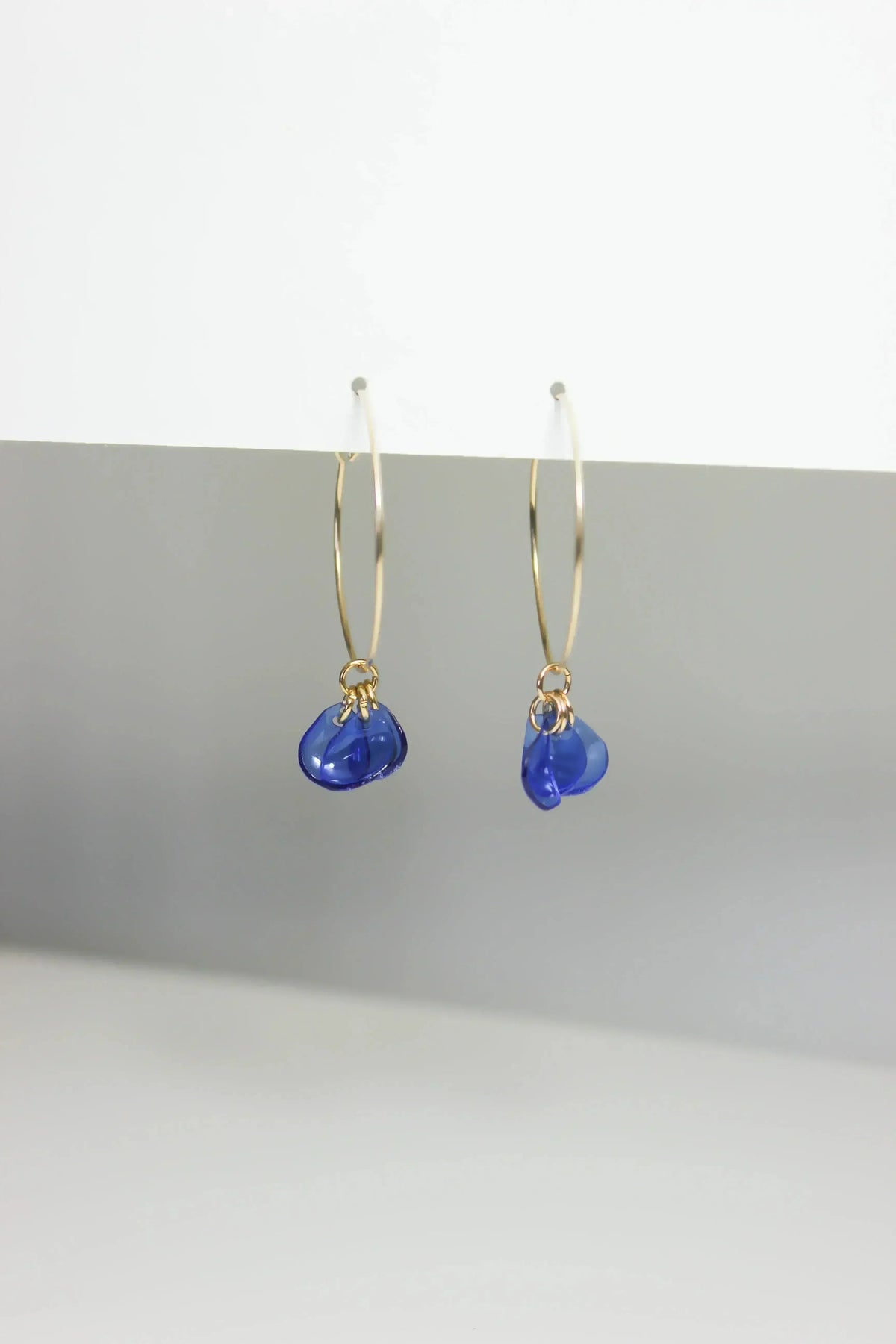 Emma Blue Hoops
