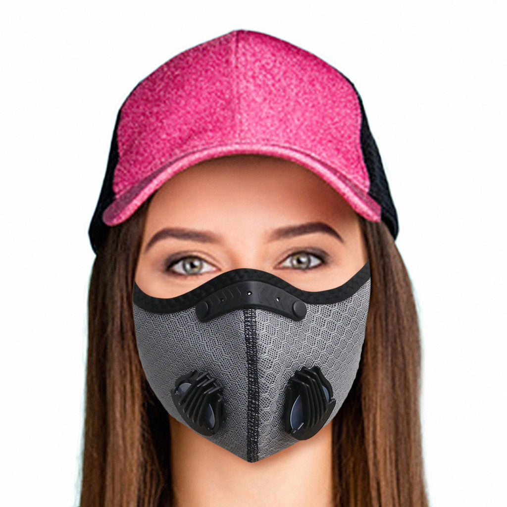 Sports Mask Gray Mesh Stylish Casual Face Covering