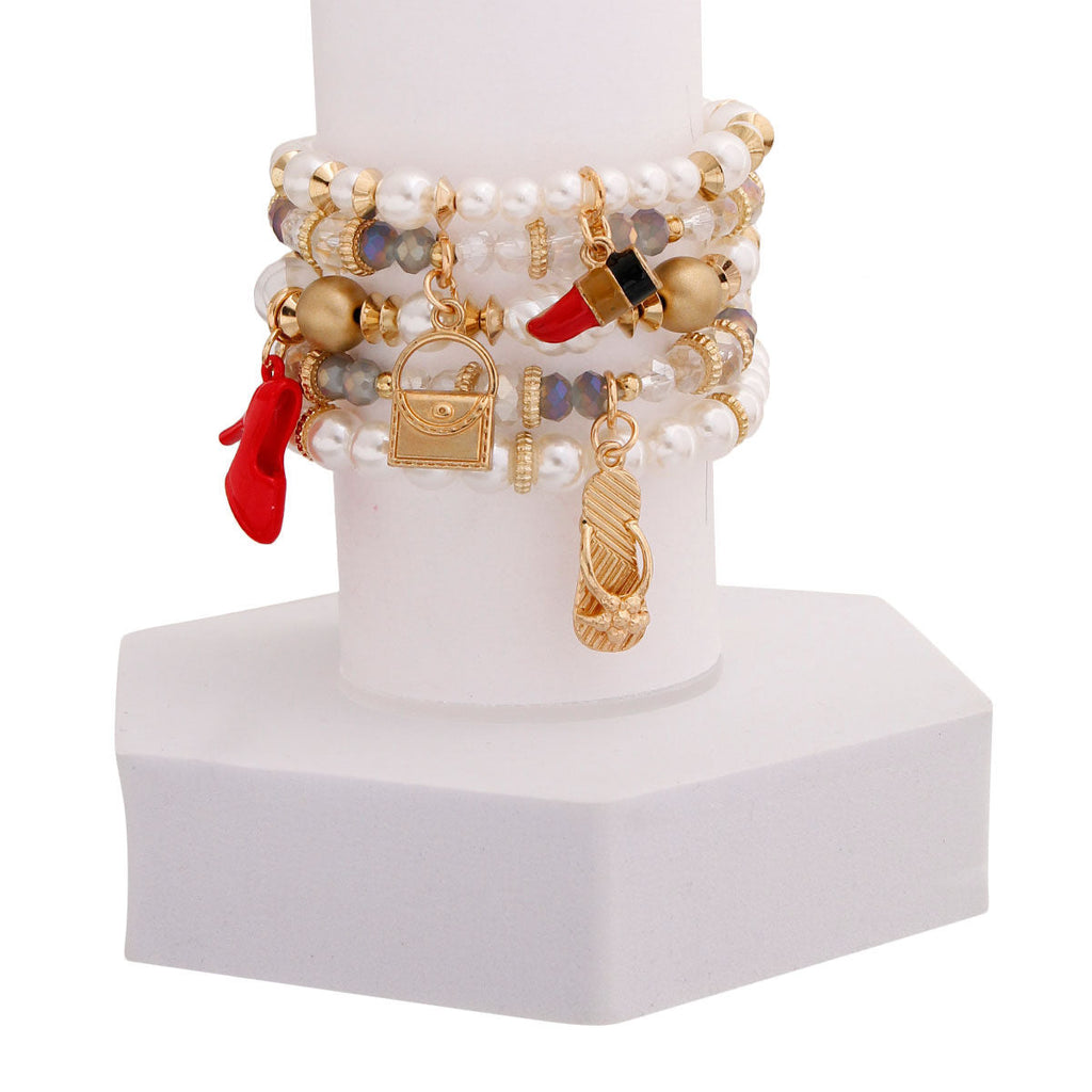 Fashion Charm Bracelets with Pearl Beads – Trendy Stylish Accessories