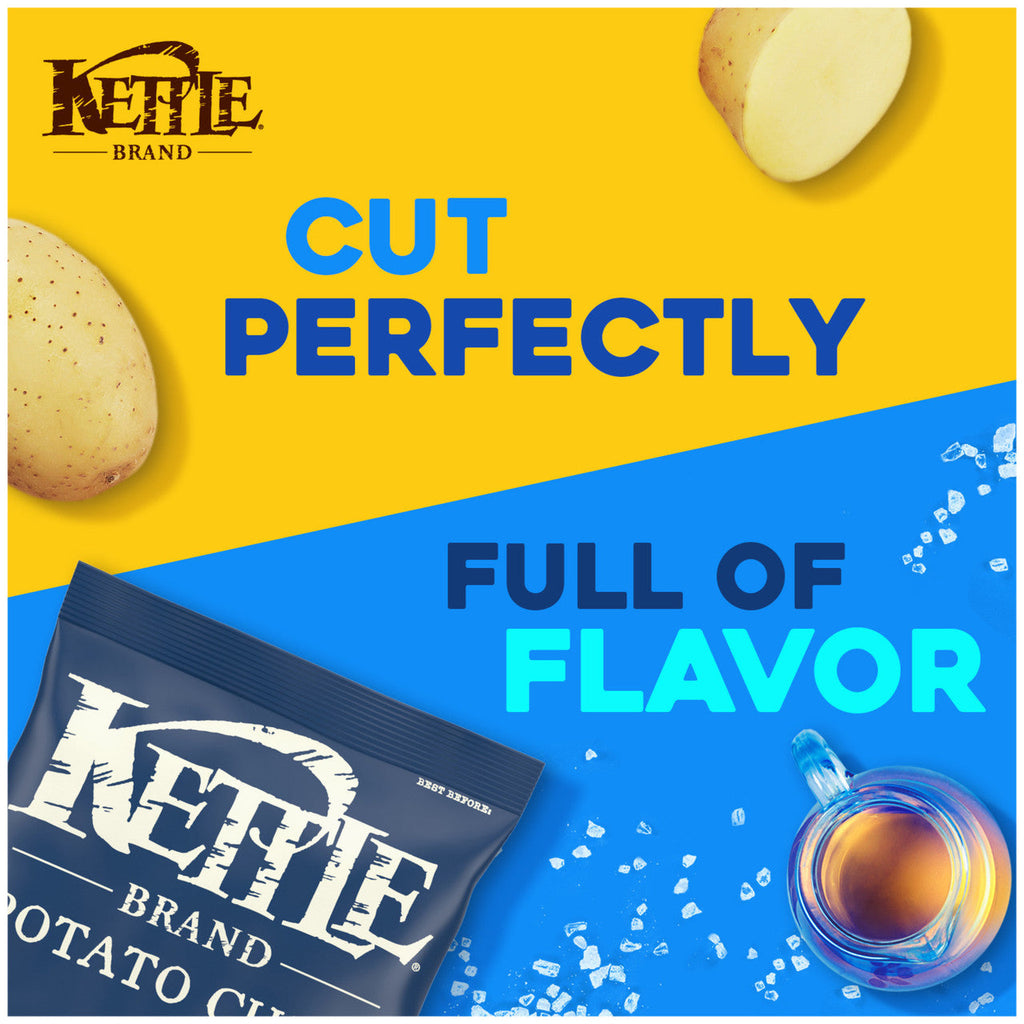 Kettle Chips Salt & Vinegar Potato Chips (15x5 Oz)