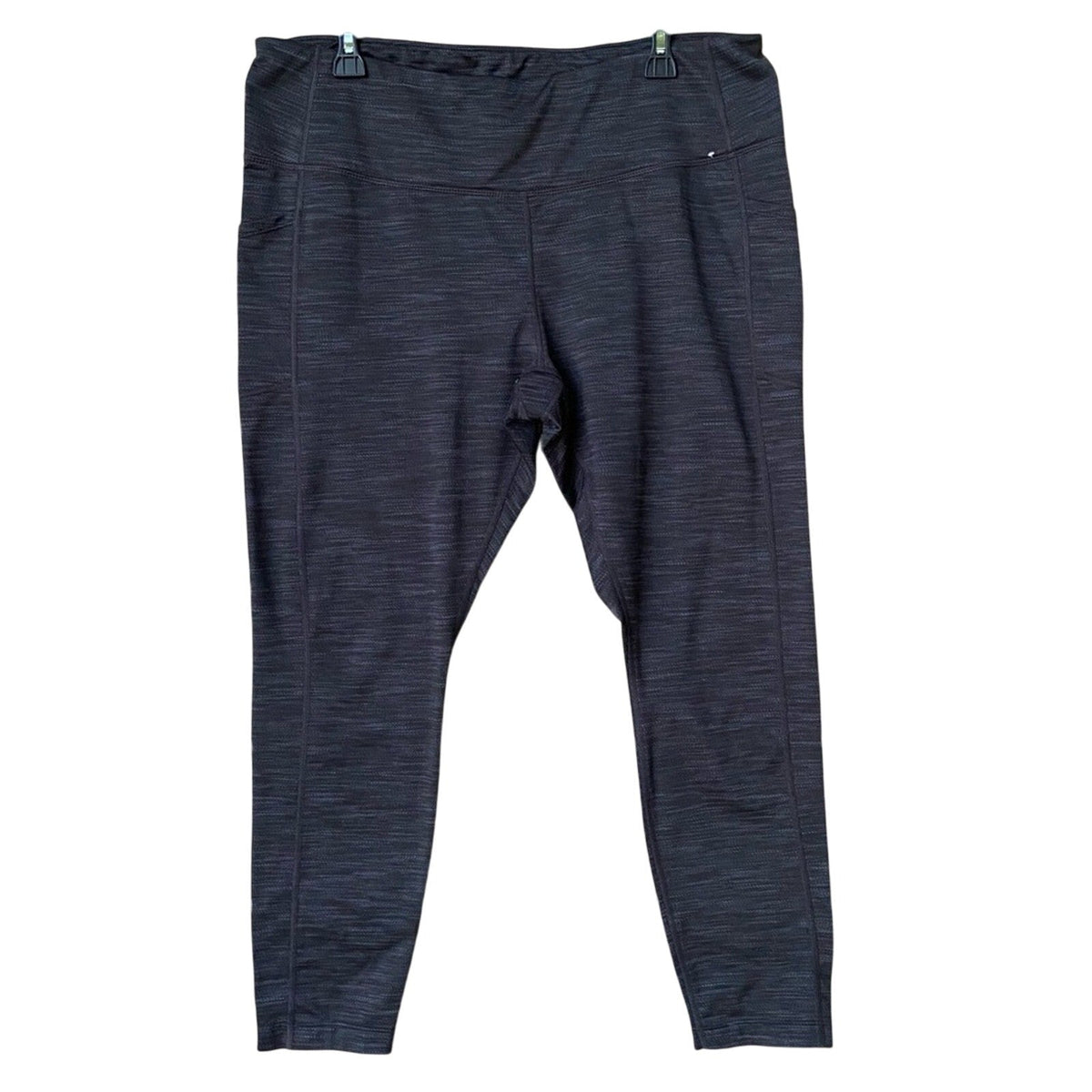 Mondetta Womens XXL Heathered Gray Performance Luxury Athletic Capri Leggings