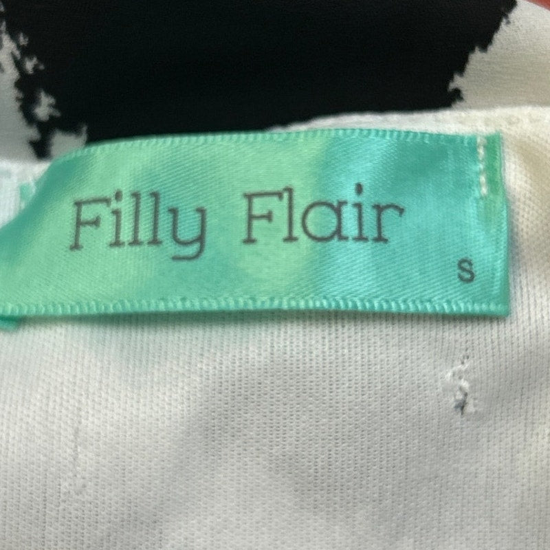 Filly Flair Womens Small Chevron Stripes 3/4 Sleeve Scoop Neck Sheath Dress