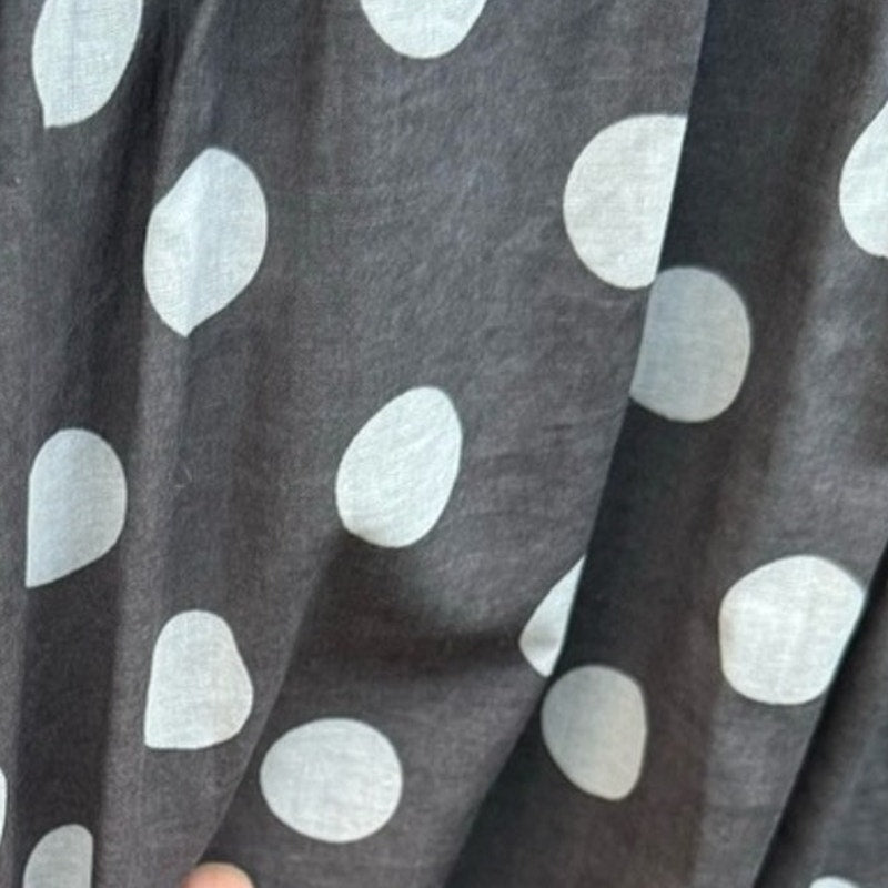 Dress Barn Women Size 14 Polka Dot Lined V Neck Thin Strap A Line Dress