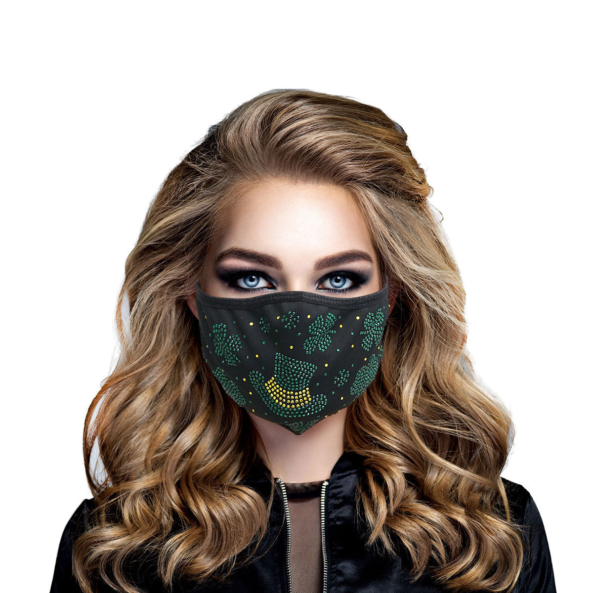 Fashion Face Mask Green Shamrock Stylish Accessory