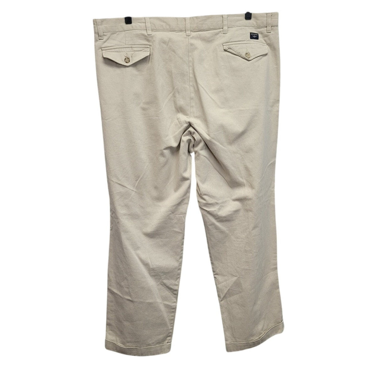 Dockers Mens 42 X 32 100% Cotton Pleated Front Hemmed Dress Pants w Pockets