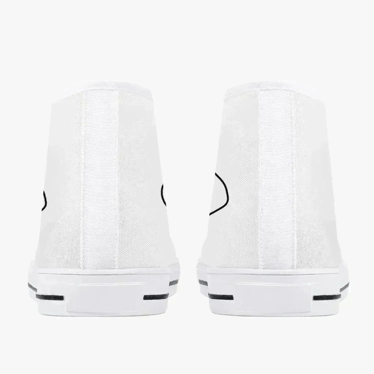 Jacki Easlick Lux Egg Classic High-Top Canvas Sneakers - White/Black