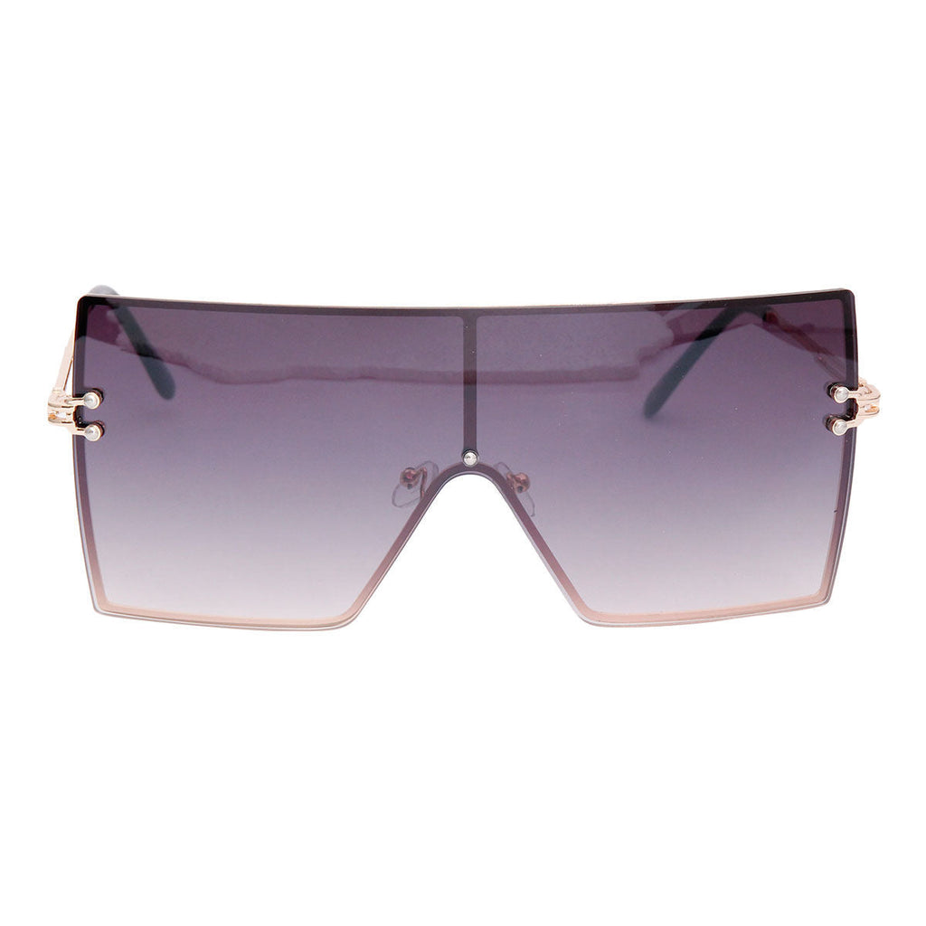 Square Visors Black Gradient Stylish Fashion Accessory