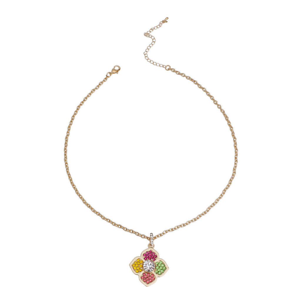 Flower Necklace Multi-Color Stylish Statement Jewelry