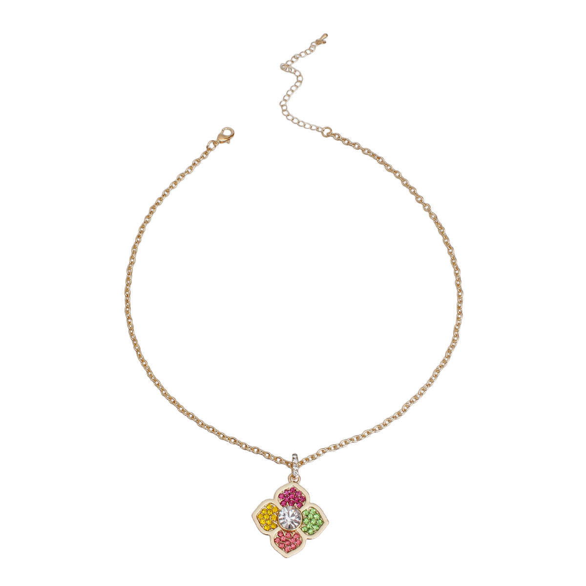 Flower Necklace Multi-Color Stylish Statement Jewelry
