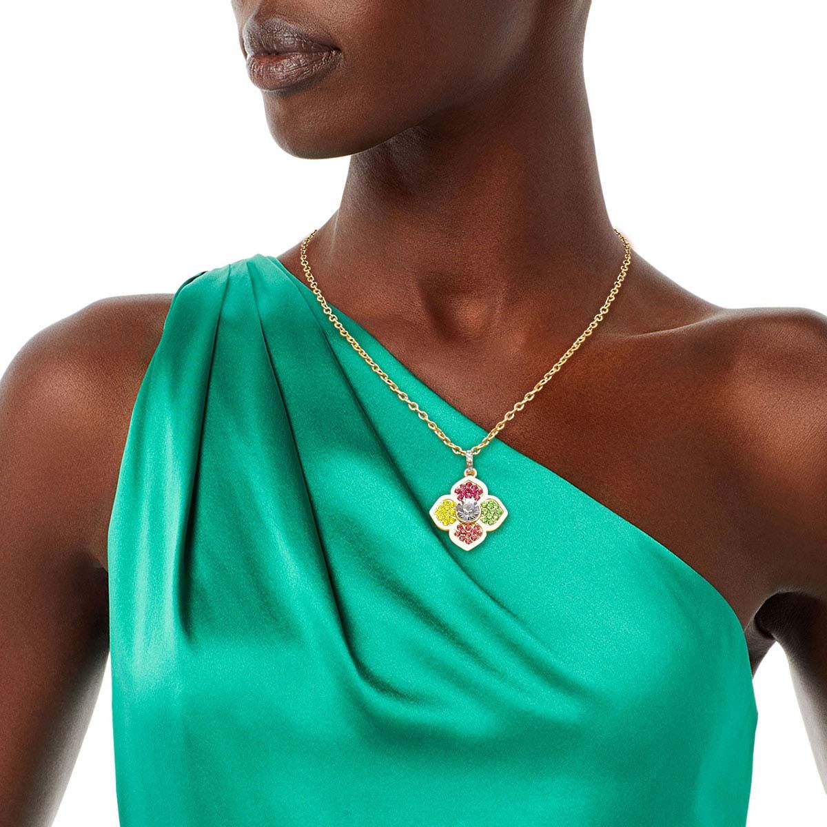 Flower Necklace Multi-Color Stylish Statement Jewelry