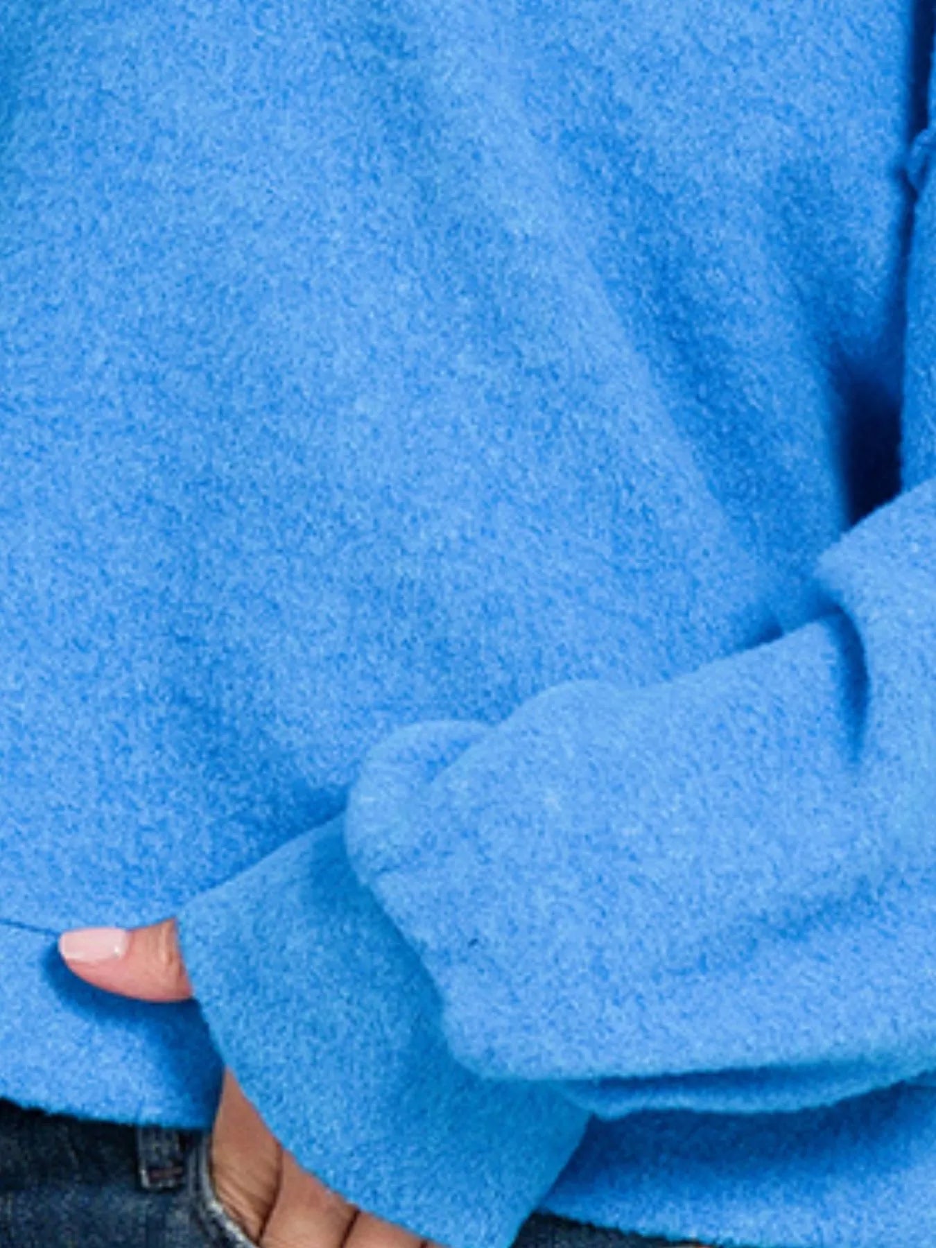Brushed Melange Hacci Cropped Sweater