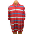 Foundry Mens 2XLT Double Striped 100% Cotton Short Sleeve Collared Polo Shirt